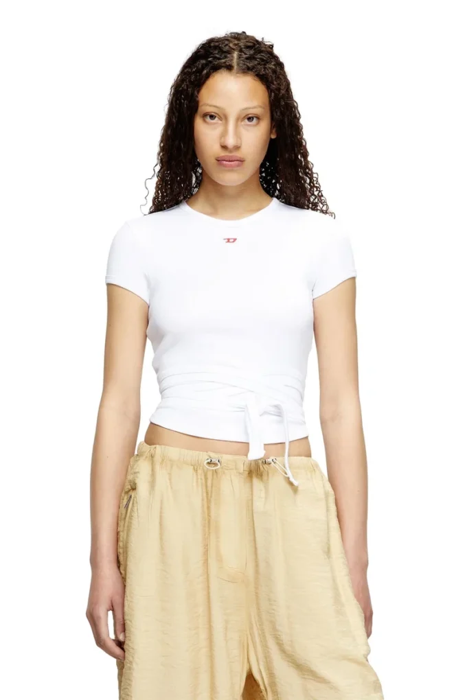 t-bunny-tail T-shirt with wrap ties t-bunny-tail T-shirt with wrap ties