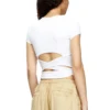 t-bunny-tail T-shirt with wrap ties t-bunny-tail T-shirt with wrap ties