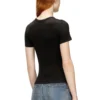 t-ele-long-od Slim ribbed T-shirt with metallic Oval D t-ele-long-od Slim ribbed T-shirt with metallic Oval D