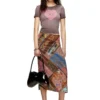 t-ele Ribbed T-shirt with watercolour heart D t-ele Ribbed T-shirt with watercolour heart D
