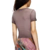t-ele Ribbed T-shirt with watercolour heart D t-ele Ribbed T-shirt with watercolour heart D