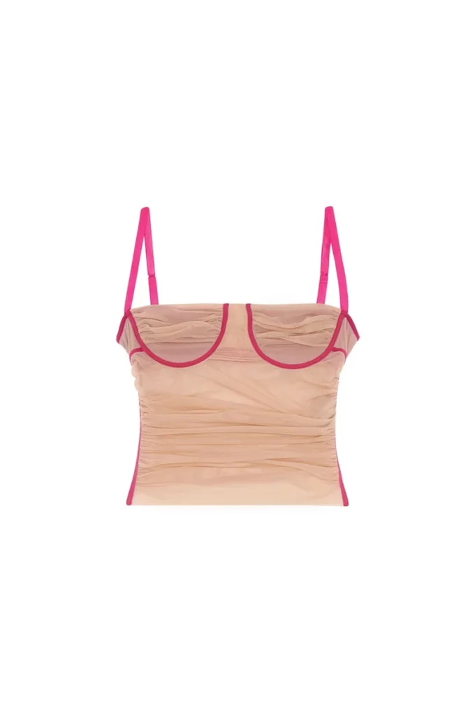 t-hailyna Ruched mesh top with binding t-hailyna Ruched mesh top with binding