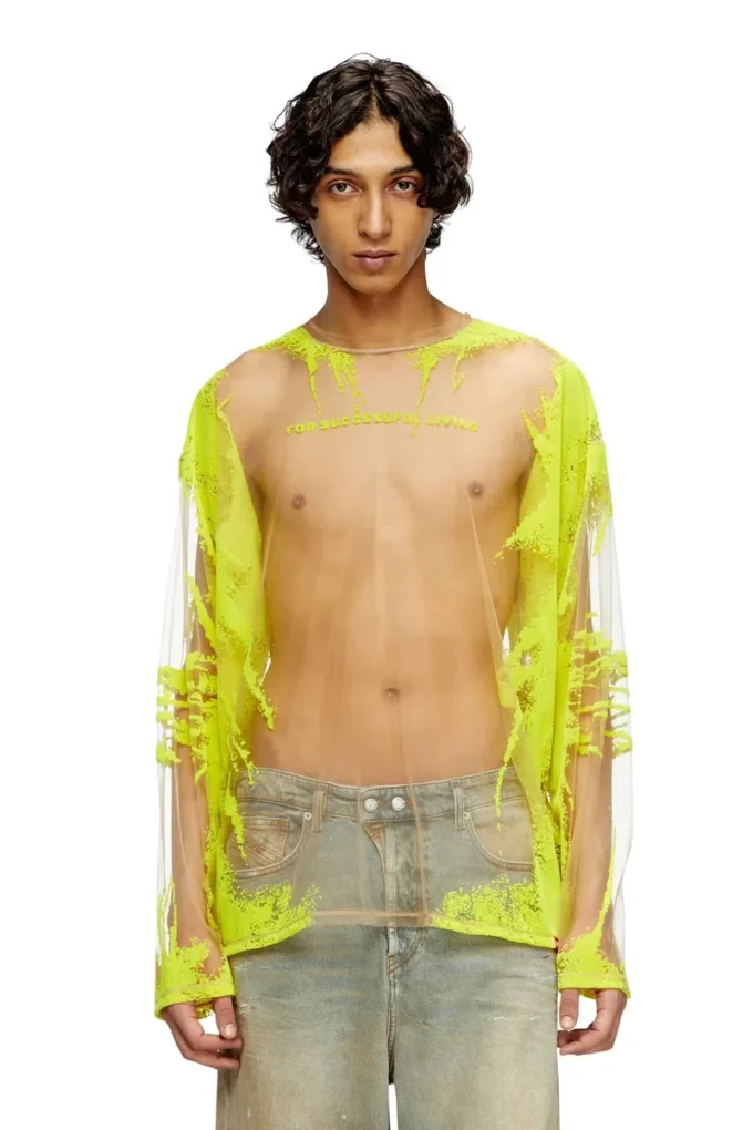 t-hassan-ls-a Long-sleeve nylon T-shirt with lyrics print t-hassan-ls-a Long-sleeve nylon T-shirt with lyrics print