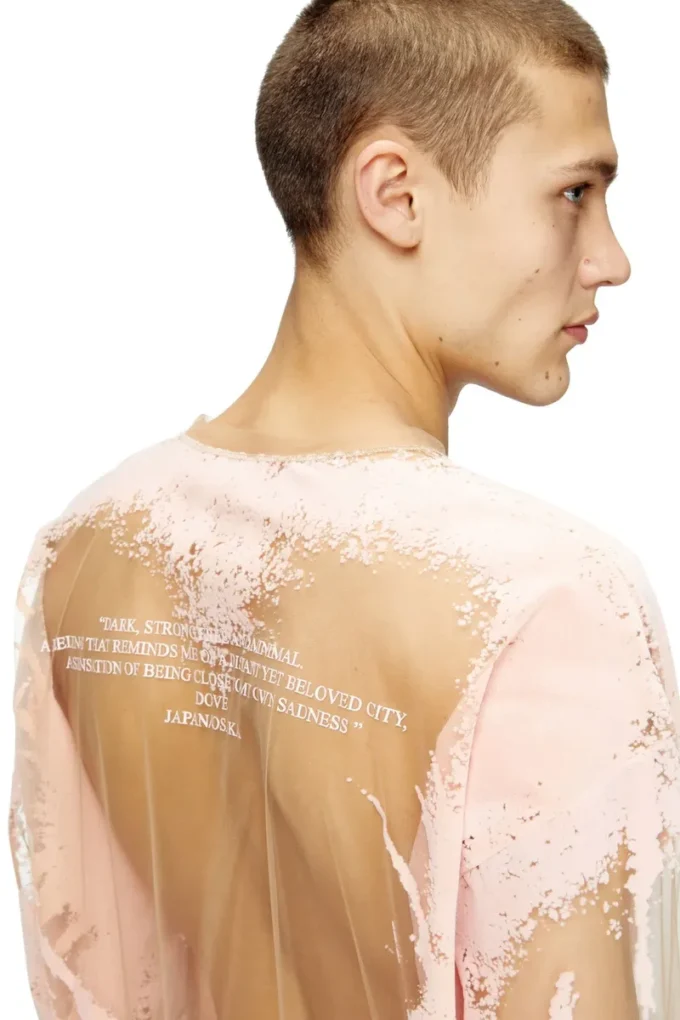 t-hassan-ls-a Long-sleeve nylon T-shirt with lyrics print t-hassan-ls-a Long-sleeve nylon T-shirt with lyrics print