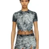 t-inlay Nylon T-shirt with Heraldic print t-inlay Nylon T-shirt with Heraldic print
