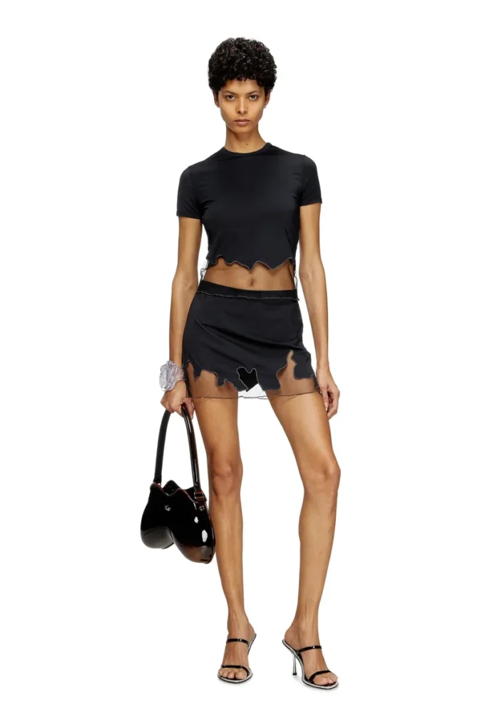 t-inlay-r1 Nylon T-shirt with tulle insert t-inlay-r1 Nylon T-shirt with tulle insert