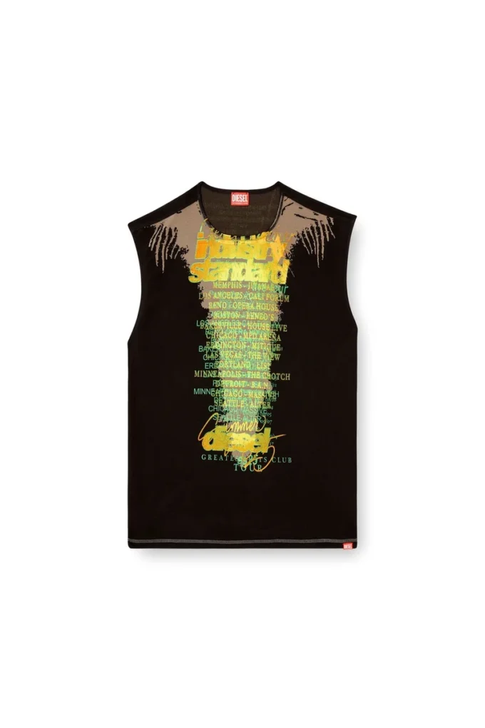 t-isak-a Sleeveless T-shirt with lyrics print t-isak-a Sleeveless T-shirt with lyrics print
