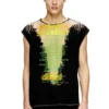 t-isak-a Sleeveless T-shirt with lyrics print t-isak-a Sleeveless T-shirt with lyrics print