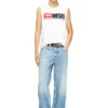 t-isco-div Tank top with chest logo print t-isco-div Tank top with chest logo print