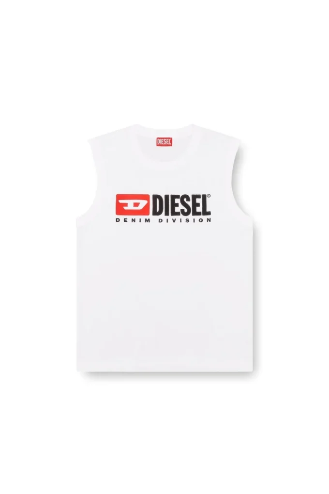t-isco-div Tank top with chest logo print t-isco-div Tank top with chest logo print