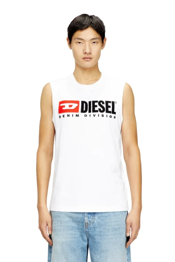t-isco-div Tank top with chest logo print t-isco-div Tank top with chest logo print