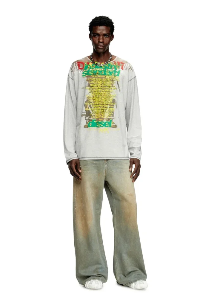 t-jerry-b Long-sleeve T-shirt with lyrics print t-jerry-b Long-sleeve T-shirt with lyrics print