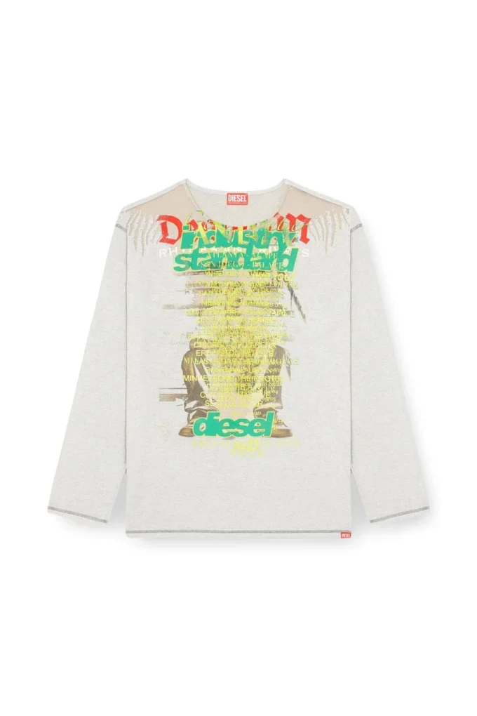 t-jerry-b Long-sleeve T-shirt with lyrics print t-jerry-b Long-sleeve T-shirt with lyrics print