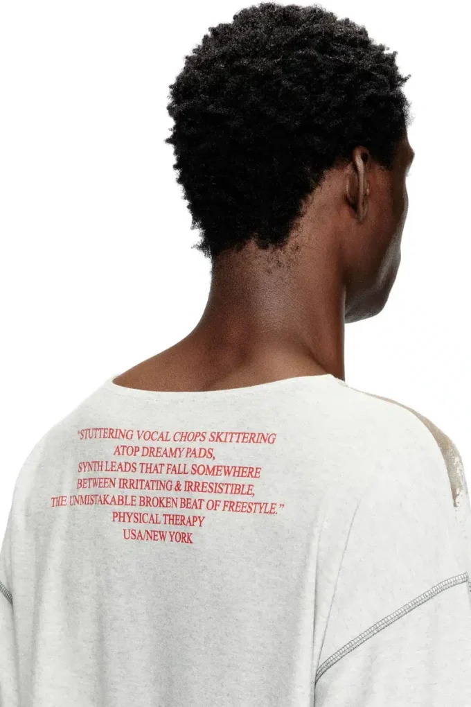 t-jerry-b Long-sleeve T-shirt with lyrics print t-jerry-b Long-sleeve T-shirt with lyrics print