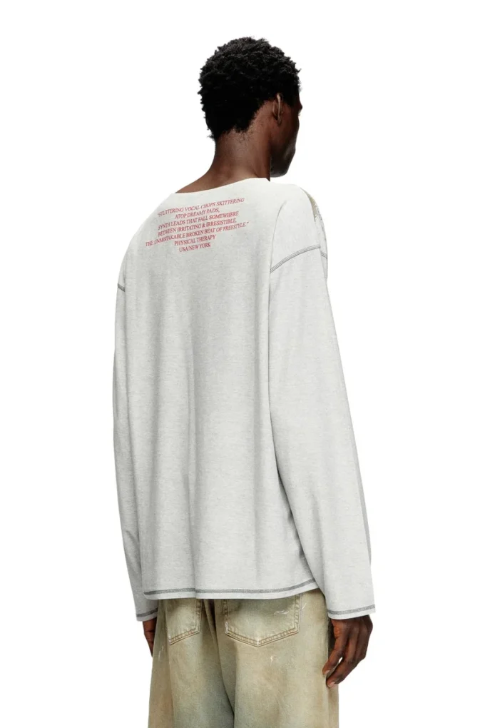 t-jerry-b Long-sleeve T-shirt with lyrics print t-jerry-b Long-sleeve T-shirt with lyrics print