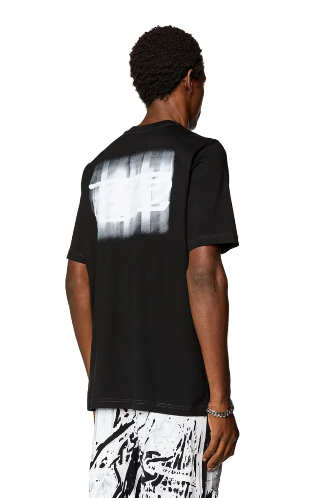 t-just-n4 Logo-flocked T-shirt in organic cotton