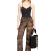 t-ley Thong bodysuit in marbled ribbed jersey t-ley Thong bodysuit in marbled ribbed jersey