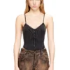t-ley Thong bodysuit in marbled ribbed jersey t-ley Thong bodysuit in marbled ribbed jersey