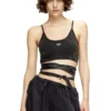 t-leya-tail-r1 Denim-look vest top with wrap ties t-leya-tail-r1 Denim-look vest top with wrap ties