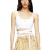 t-leya-tail Vest top with wrap ties t-leya-tail Vest top with wrap ties