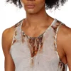 t-lifty-burn-art Tulle tank with burning plastic print t-lifty-burn-art Tulle tank with burning plastic print