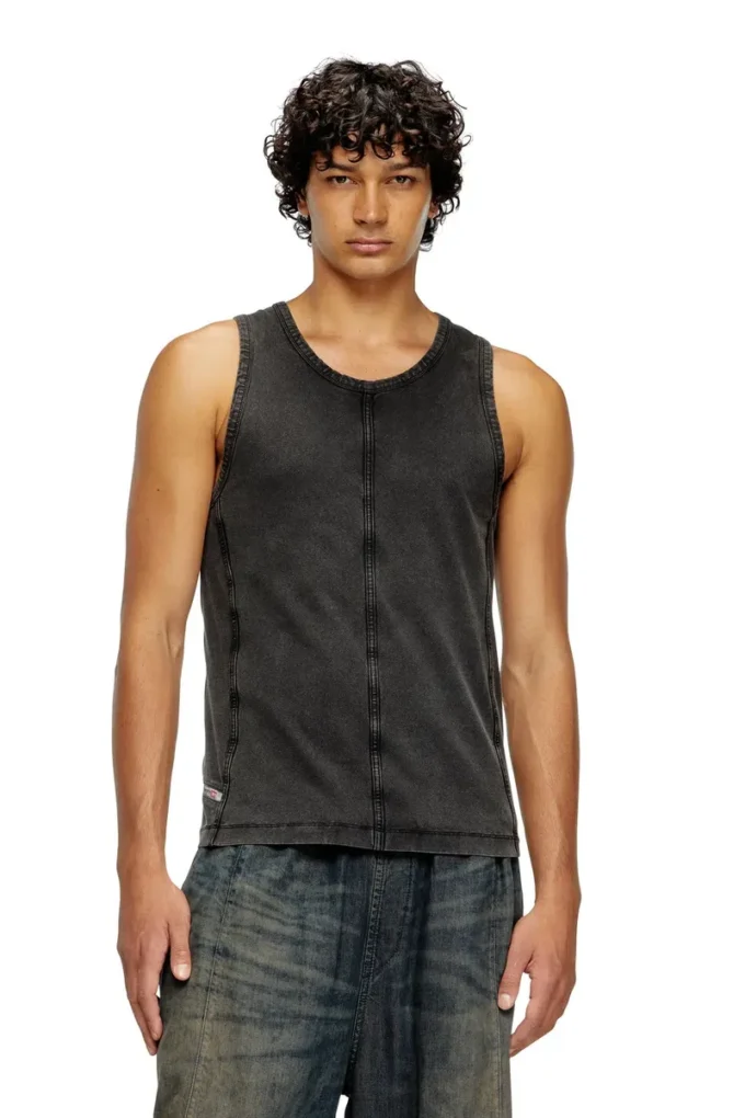 t-mely-sl Tank top in denim-look jersey t-mely-sl Tank top in denim-look jersey