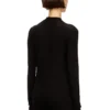 t-mokky-ls-microdiv Mock-neck top with micro logo