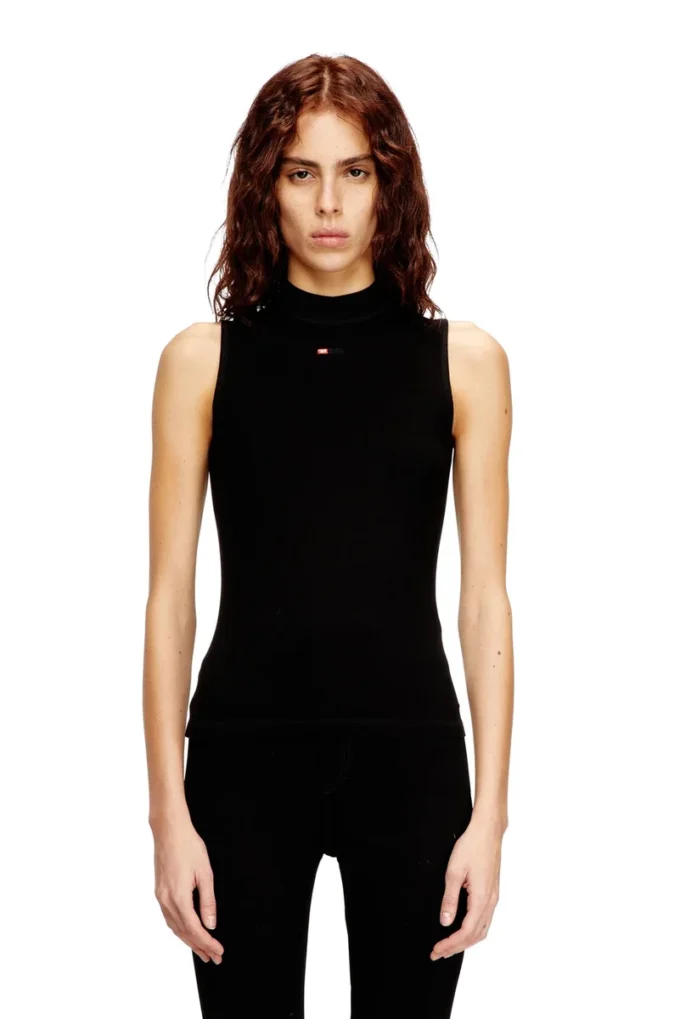 t-mokky-sl-microdiv Ribbed tank top with mock neck t-mokky-sl-microdiv Ribbed tank top with mock neck