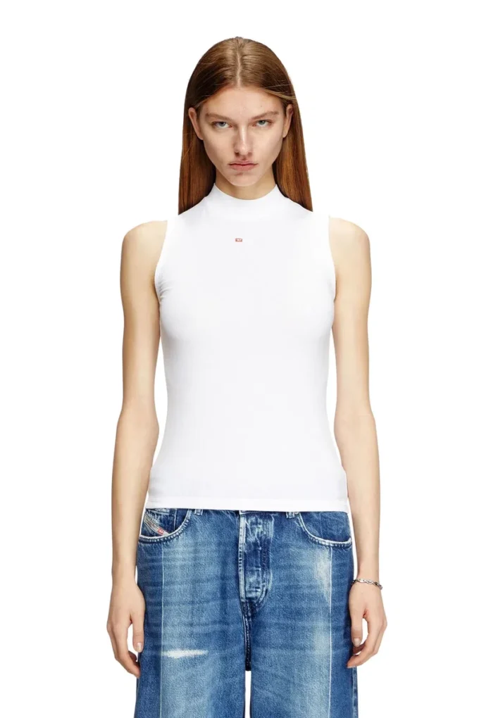 t-mokky-sl-microdiv Ribbed tank top with mock neck t-mokky-sl-microdiv Ribbed tank top with mock neck