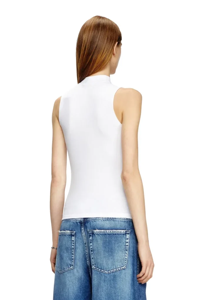 t-mokky-sl-microdiv Ribbed tank top with mock neck t-mokky-sl-microdiv Ribbed tank top with mock neck