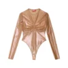 t-nikki Metallic tulle top with bra detail t-nikki Metallic tulle top with bra detail