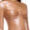 t-nikki Metallic tulle top with bra detail t-nikki Metallic tulle top with bra detail