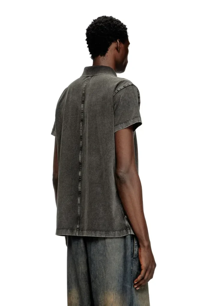 t-nomely Polo shirt in denim-look jersey