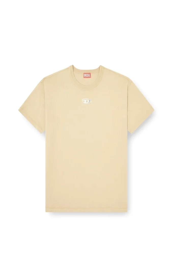 t-norm-iod Light cotton T-shirt with metallic Oval D logo t-norm-iod Light cotton T-shirt with metallic Oval D logo