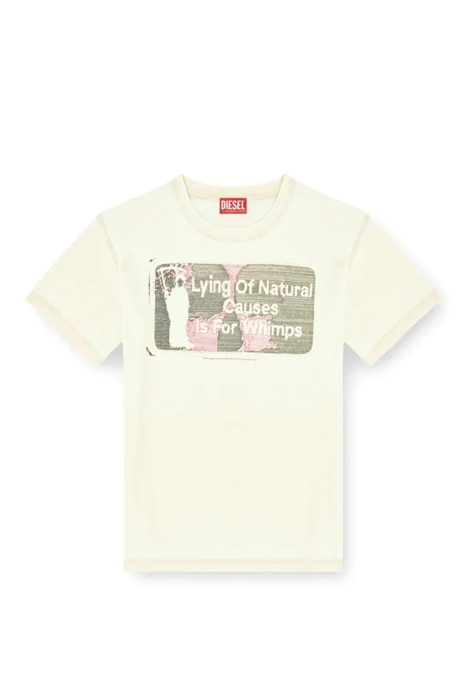 t-norm-t2 Slogan T-shirt with burnout wash t-norm-t2 Slogan T-shirt with burnout wash