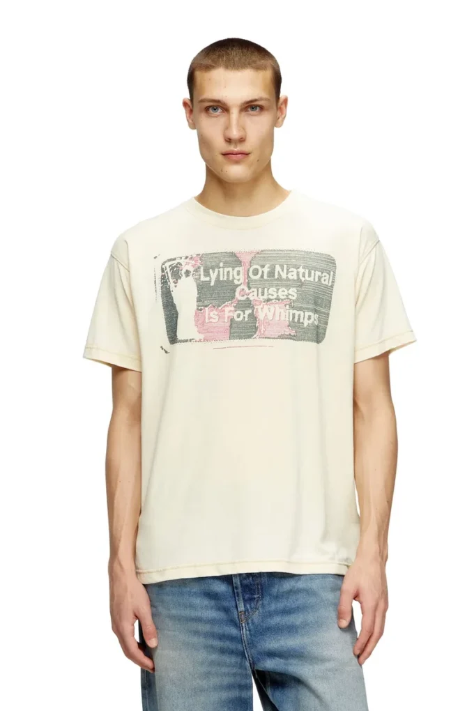t-norm-t2 Slogan T-shirt with burnout wash t-norm-t2 Slogan T-shirt with burnout wash