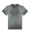 t-norm-t9 T-shirt with phoenix devoré t-norm-t9 T-shirt with phoenix devoré