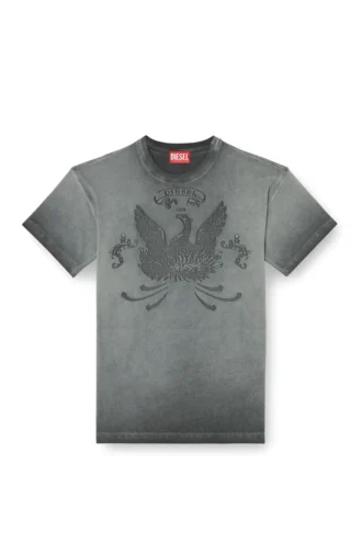 t-norm-t9 T-shirt with phoenix devoré
