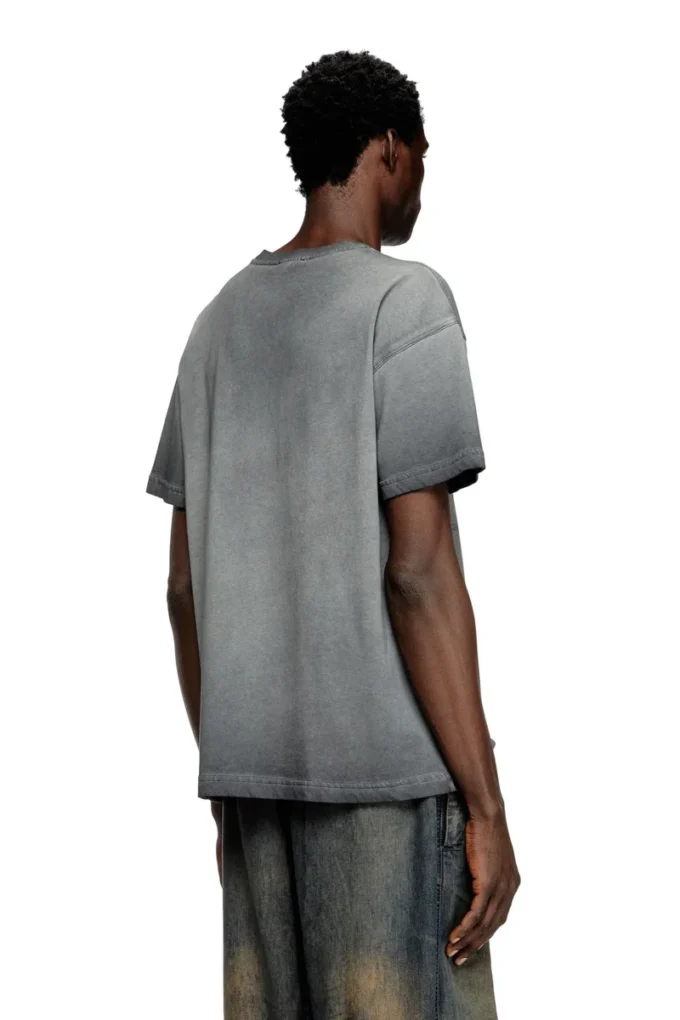 t-norm-t9 T-shirt with phoenix devoré t-norm-t9 T-shirt with phoenix devoré