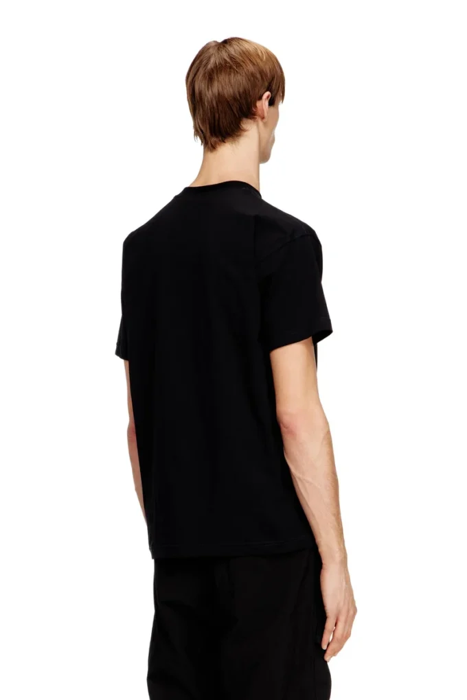 t-norm-v16 Regular cotton T-shirt with Diesel embroidery t-norm-v16 Regular cotton T-shirt with Diesel embroidery