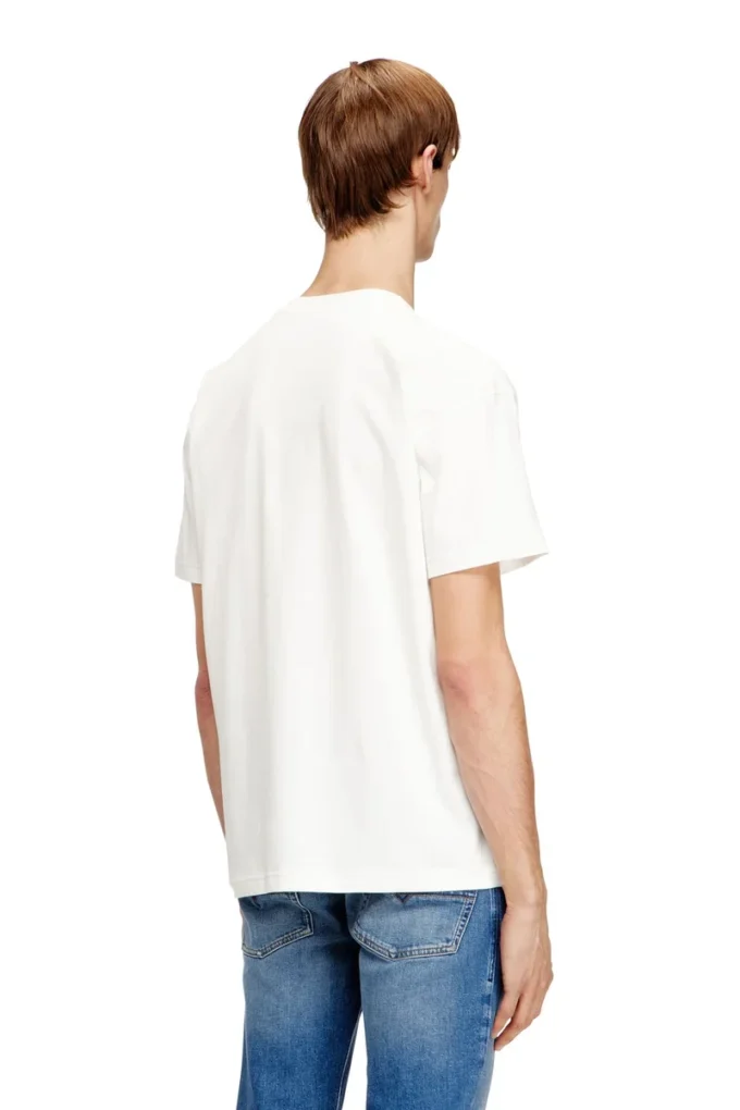 t-norm-v16 Regular cotton T-shirt with Diesel embroidery t-norm-v16 Regular cotton T-shirt with Diesel embroidery