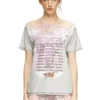 t-normac Crew neck T-shirt with lyrics print t-normac Crew neck T-shirt with lyrics print