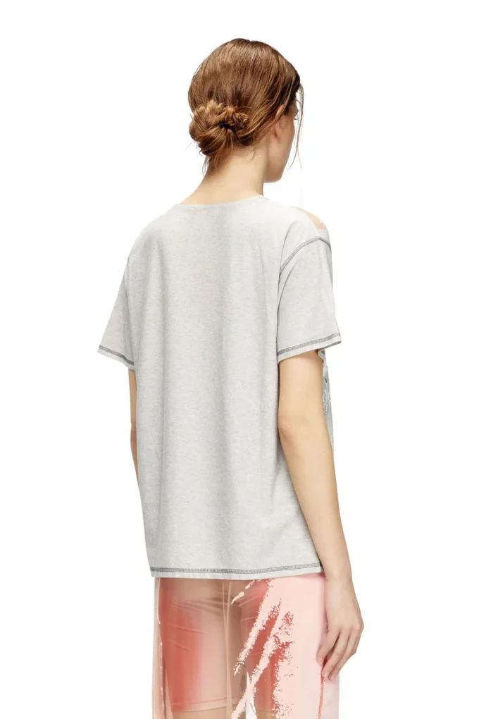 t-normac Crew neck T-shirt with lyrics print t-normac Crew neck T-shirt with lyrics print