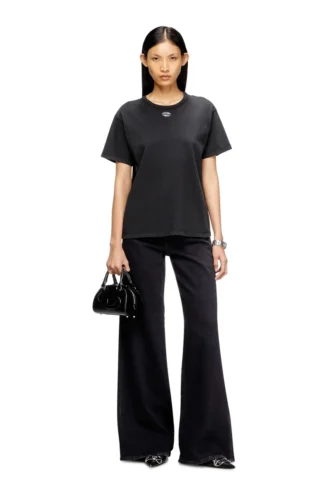 t-normy-od-s1 Cotton T-shirt with metallic Oval D