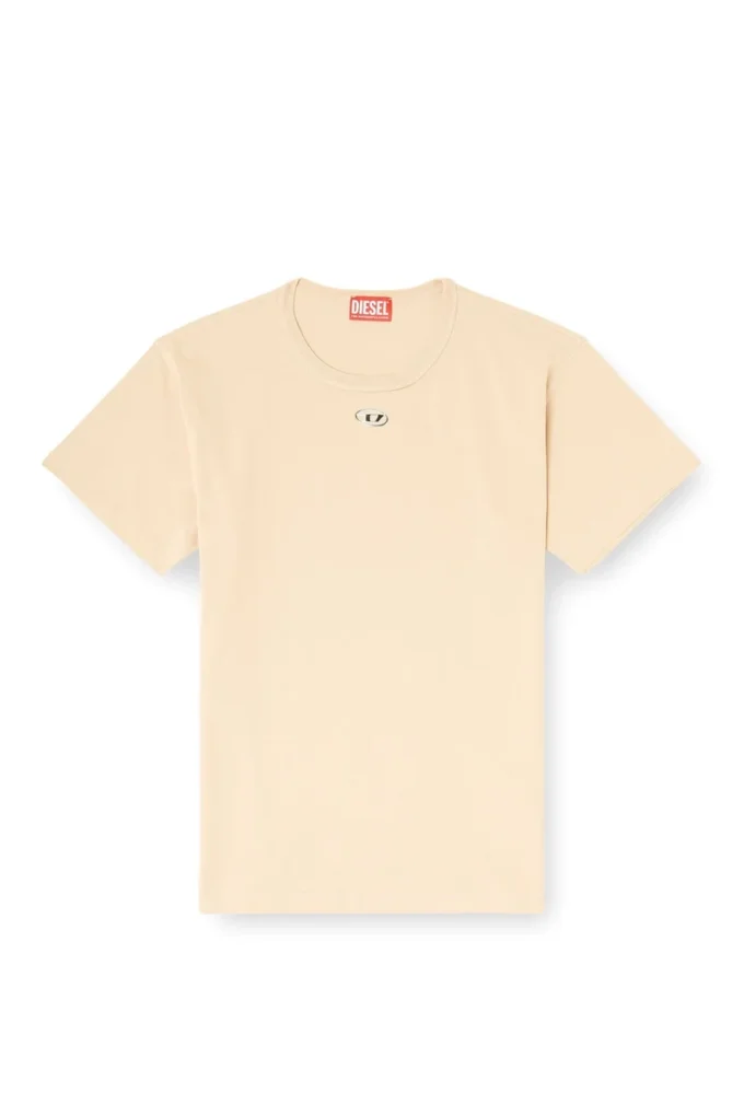 t-normy-od-s1 Cotton T-shirt with metallic Oval D t-normy-od-s1 Cotton T-shirt with metallic Oval D