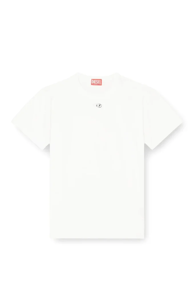 t-normy-od-s1 Cotton T-shirt with metallic Oval D t-normy-od-s1 Cotton T-shirt with metallic Oval D