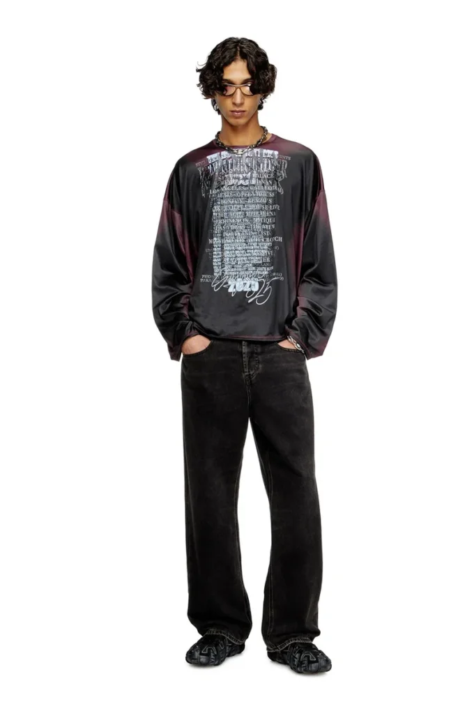 t-olavi-aa Long-sleeve tech-jersey T-shirt with lyrics print t-olavi-aa Long-sleeve tech-jersey T-shirt with lyrics print