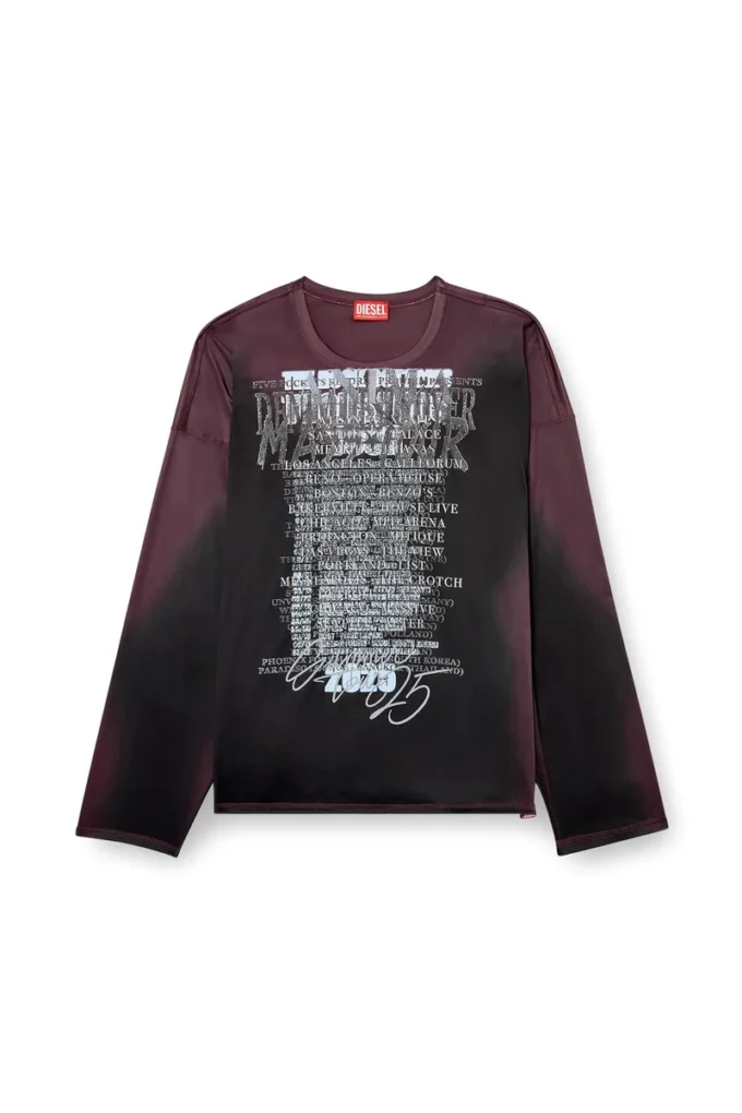 t-olavi-aa Long-sleeve tech-jersey T-shirt with lyrics print t-olavi-aa Long-sleeve tech-jersey T-shirt with lyrics print