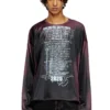 t-olavi-aa Long-sleeve tech-jersey T-shirt with lyrics print t-olavi-aa Long-sleeve tech-jersey T-shirt with lyrics print