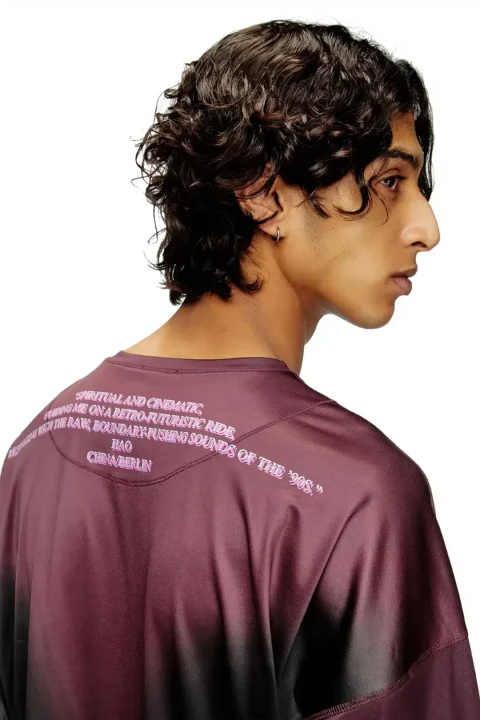 t-olavi-aa Long-sleeve tech-jersey T-shirt with lyrics print t-olavi-aa Long-sleeve tech-jersey T-shirt with lyrics print